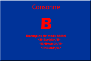 consonne B